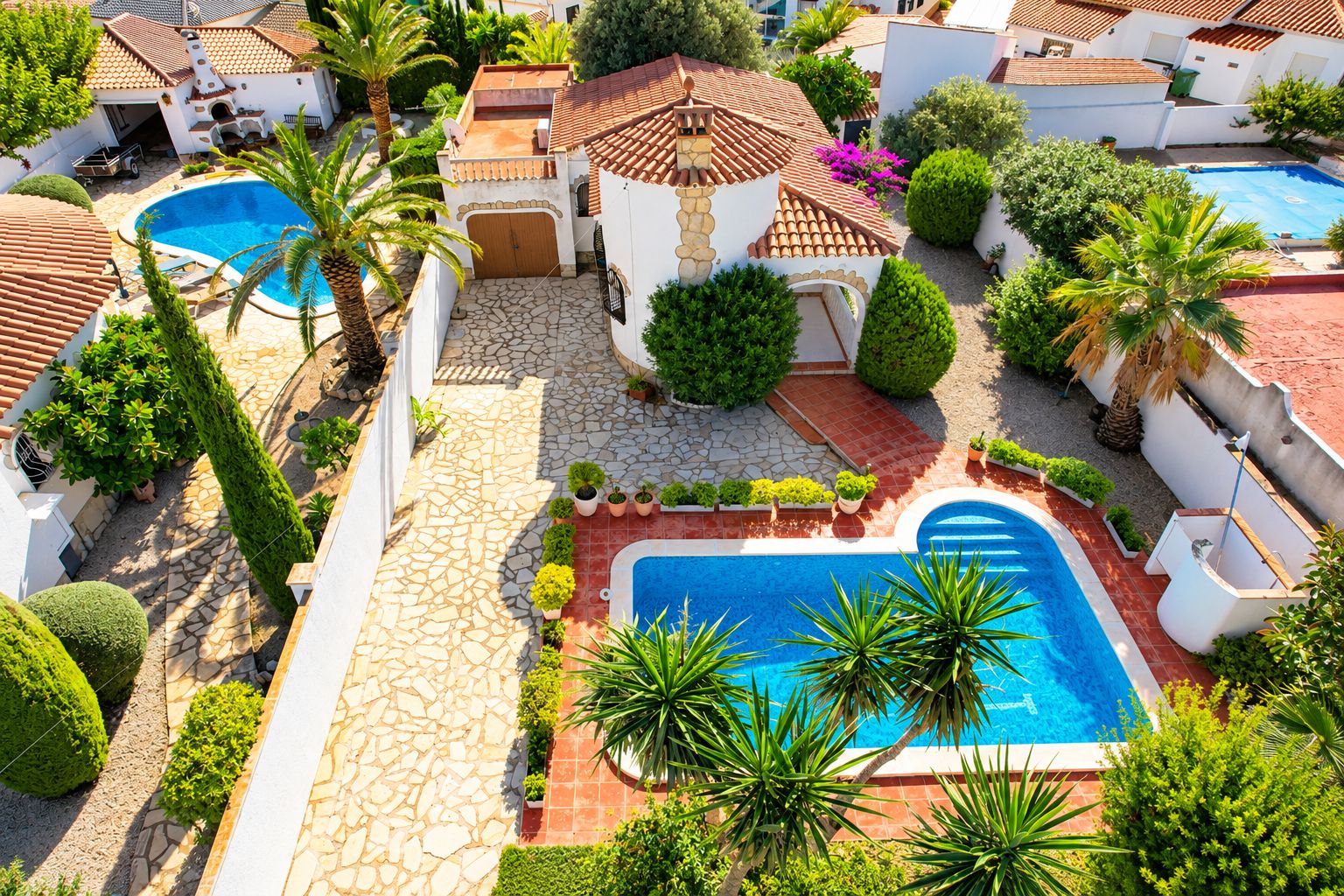 🌴 ¡Chalet independiente en planta única en zona céntrica de Miami Platja! 144 m² sin barreras, piscina de 8x4 m, 501 m² y garaje – OPORTUNIDAD: 320.000 €! - Image 1